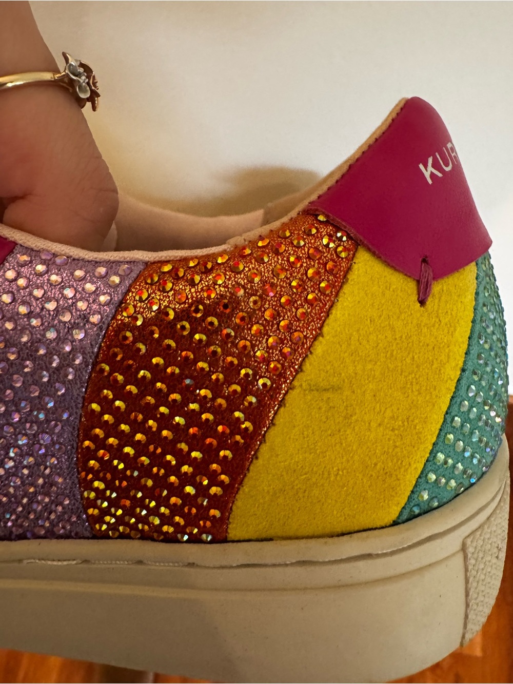 Kurt Geiger Rainbow Bling Lane Sneakers - EUC - Picture 13 of 13